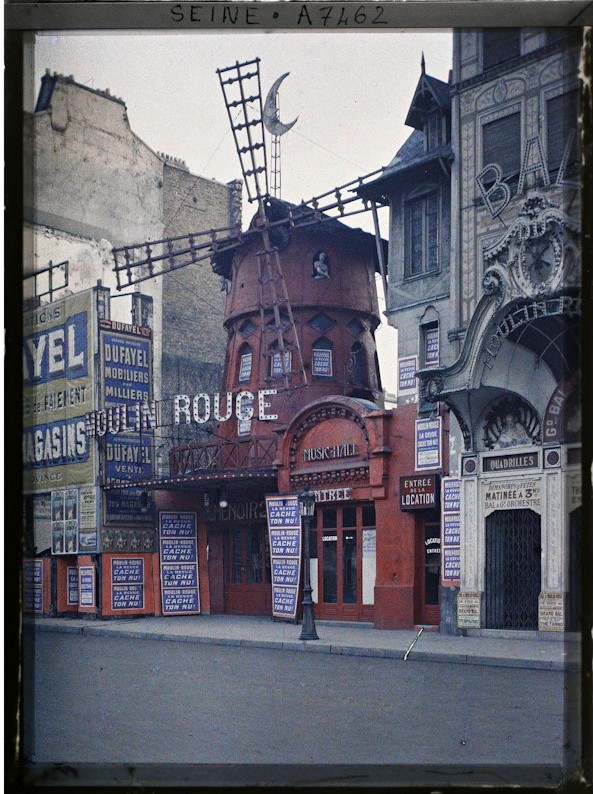 Le Moulin Rouge Autochrome Photography