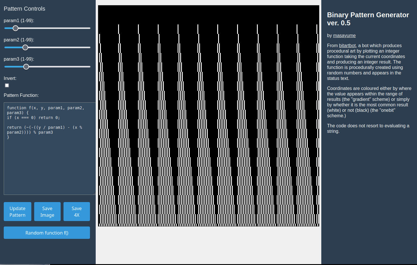 masayume 1Bit Pattern Generator